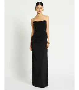 Sass & Bide Kahlo Maxi Column Black Dress AU 8 for rent on The Volte - image 1