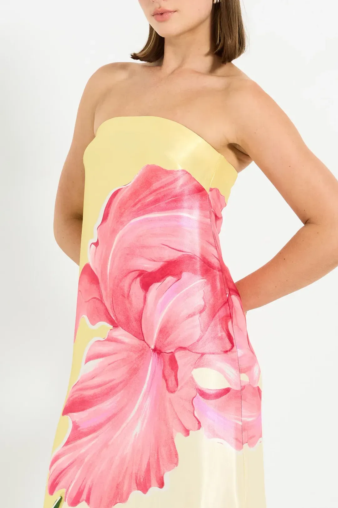 Pasduchas Amelie Column Maxi Dress Floral Size AU 10 for rent on The Volte - main image