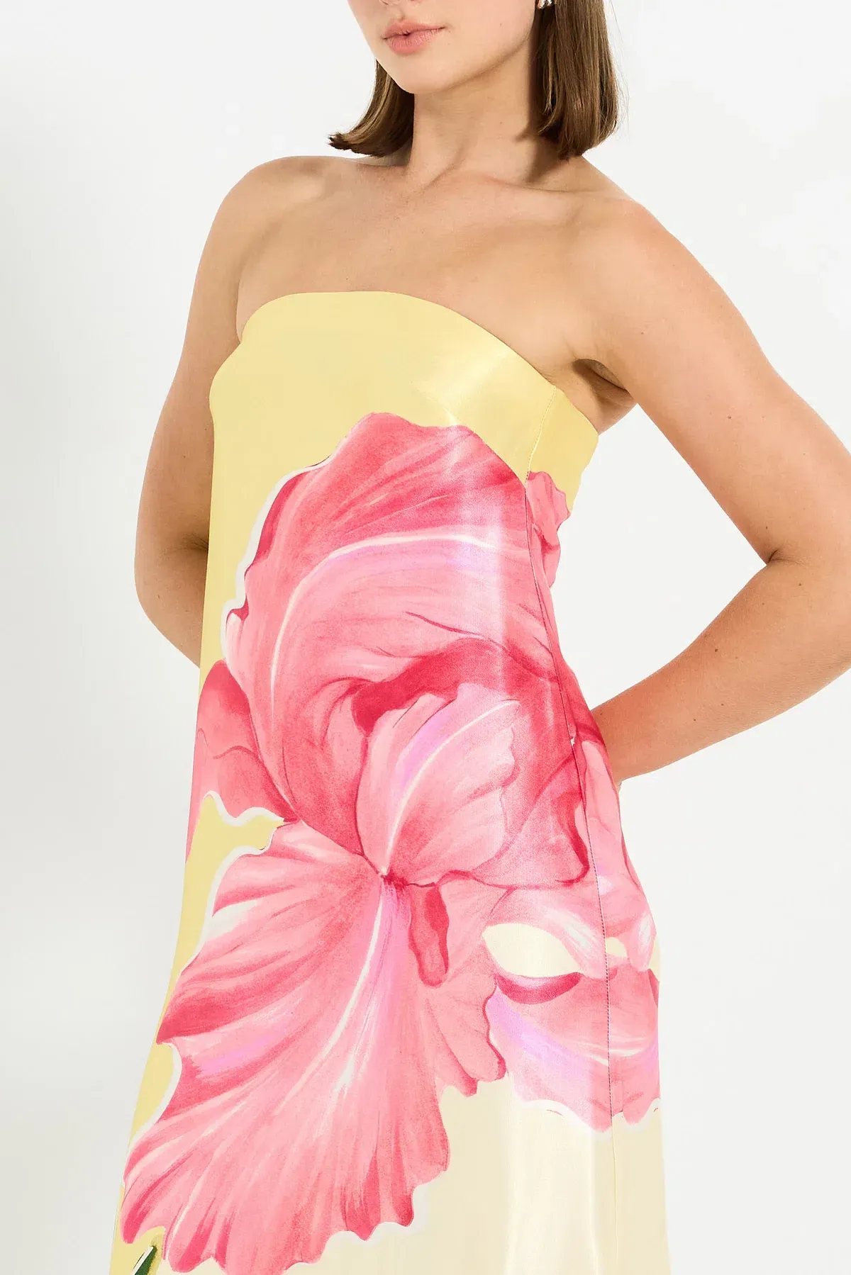 Pasduchas Amelie Column Maxi Dress Floral Size AU 10 - Image 4