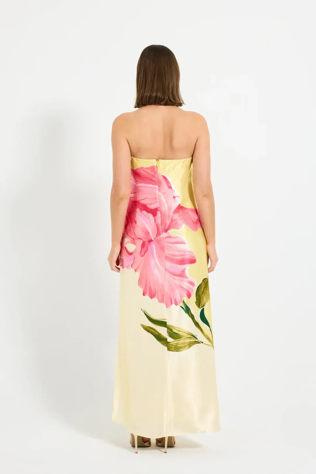 Pasduchas Amelie Column Maxi Dress Floral Size AU 10 for rent on The Volte - main image