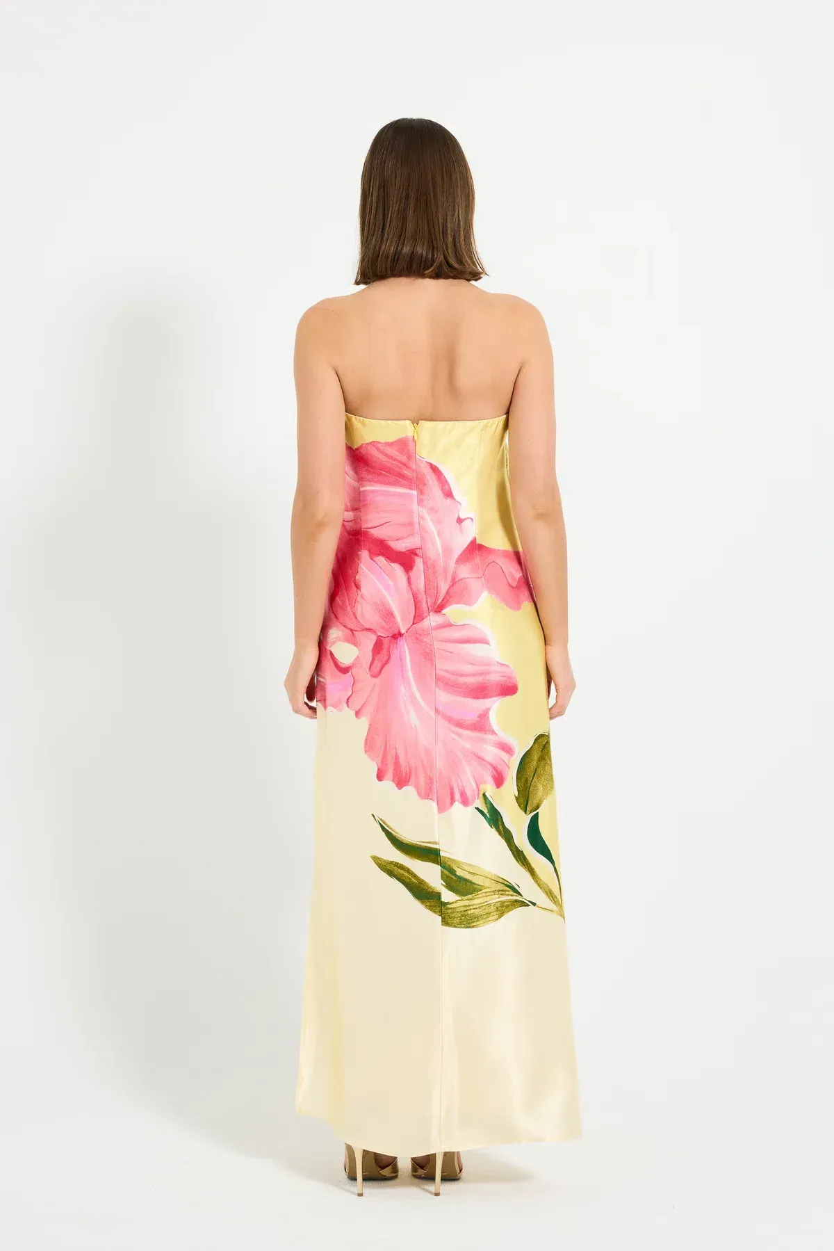 Pasduchas Amelie Column Maxi Dress Floral Size AU 10 - Image 3