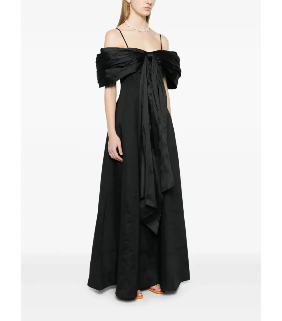 Aje Scarlett Maxi Dress Black Size AU 16 for rent on The Volte - main image