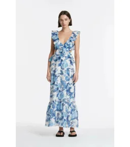 Sir the label Amaris Frill Midi Dress Floral Size AU 6 for rent on The Volte - image 1