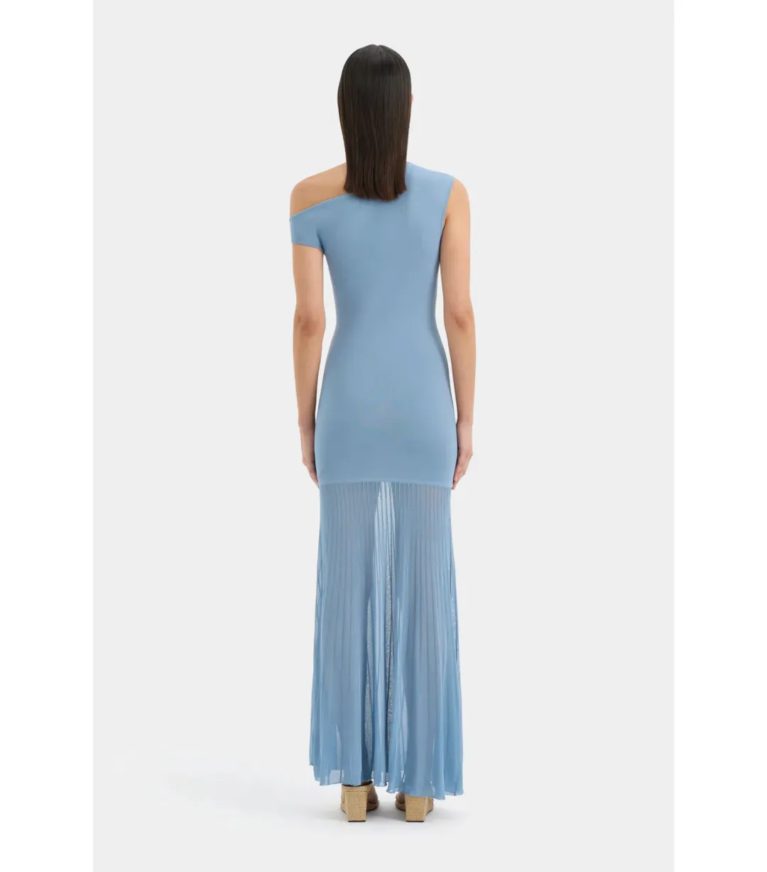 Sir the Label Indigo Twist Maxi Dress in Blue Size 4 / AU 14 for rent on The Volte - main image