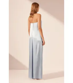 Shona Joy La Lune Strapless Column Maxi Dress Powder Blue Size AU 10 for rent on The Volte - image 5