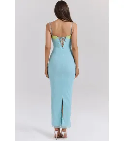 House of CB Aiza Maxi Dress Ocean Blue Size S / AU 8 for rent on The Volte - image 4