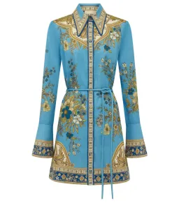 Alemais Cassie Mini Dress Blue Print Size AU 16 for rent on The Volte - image 4