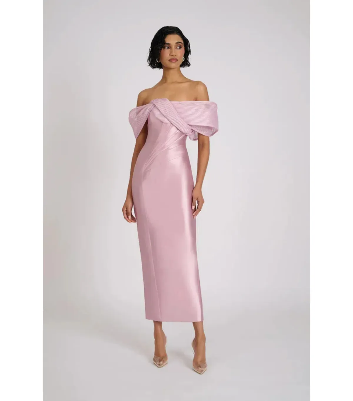 Eliya The Label Annika Midi Dress Mauve Size AU 8 - Image 1