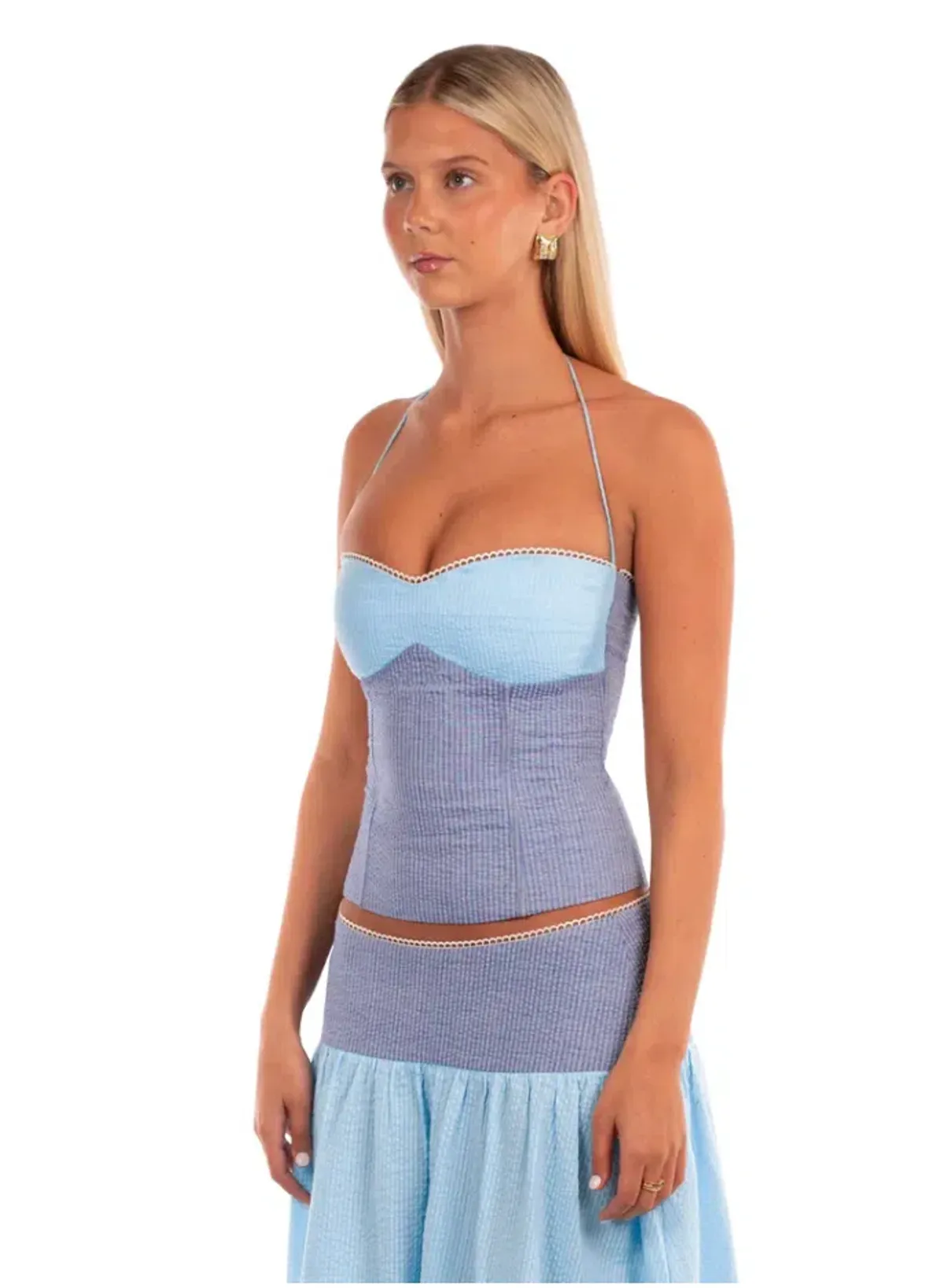 I Am Delilah Adeline Corset and Skirt Storm Blue Size AU 8 - Image 2