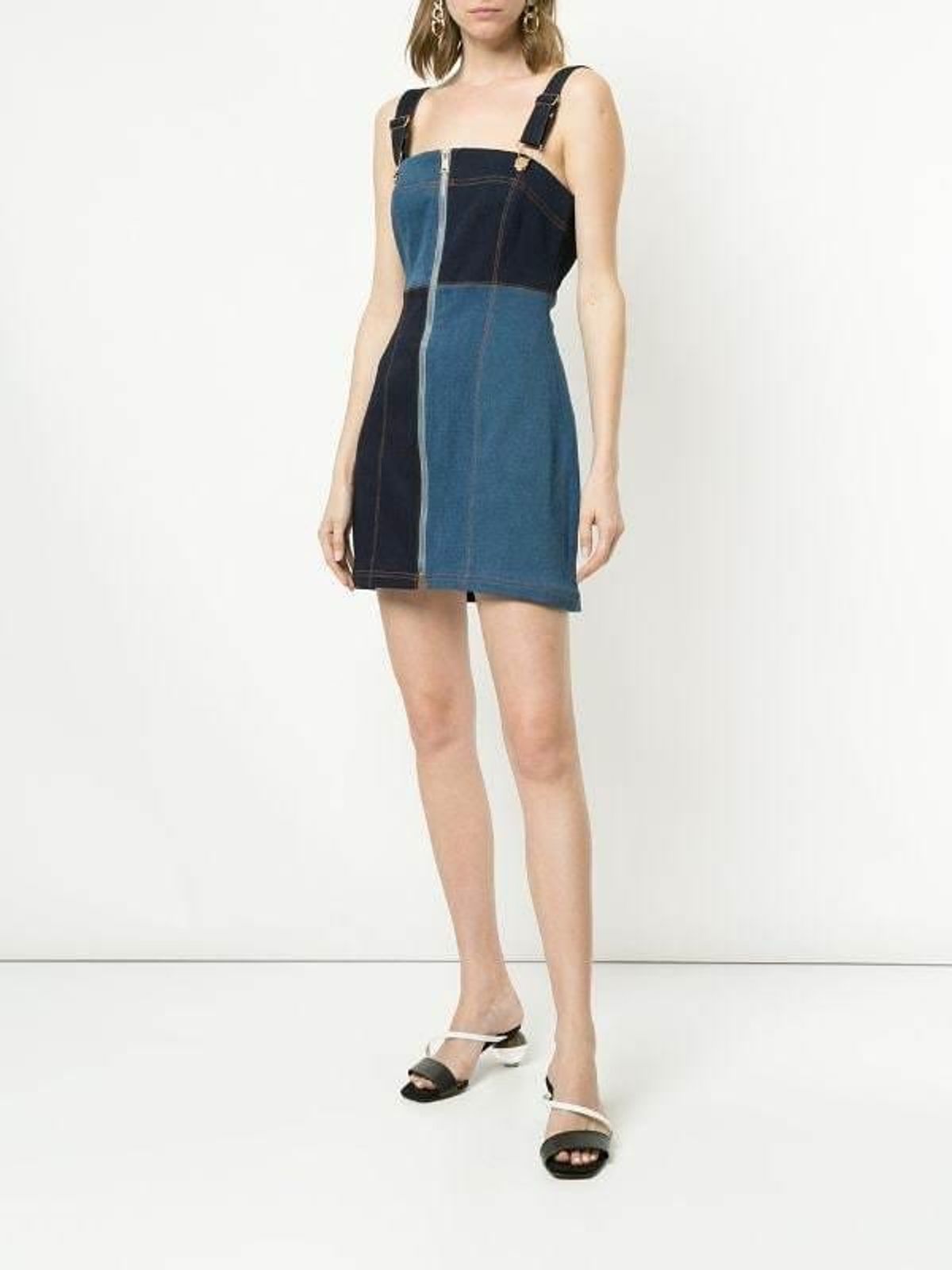 Alice Mccall Hello it's me - Denim Patchwork Dress - Image 1