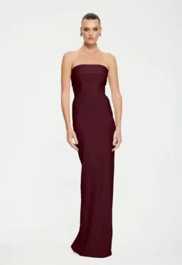 EFFIE KATS Monroe Gown Wine Size 10 (M) for rent on The Volte - image 2