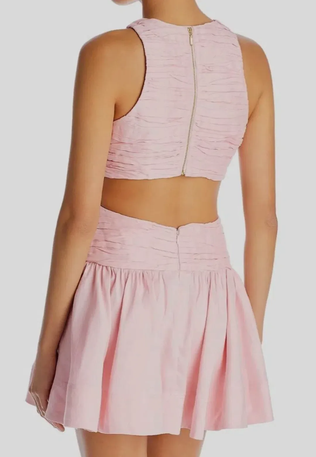 AJE Introspect Mini Pink Dress for rent on The Volte - main image