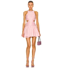 AJE Introspect Cut Out Mini Dress in Rose Pink Size 4 for rent on The Volte - image 1