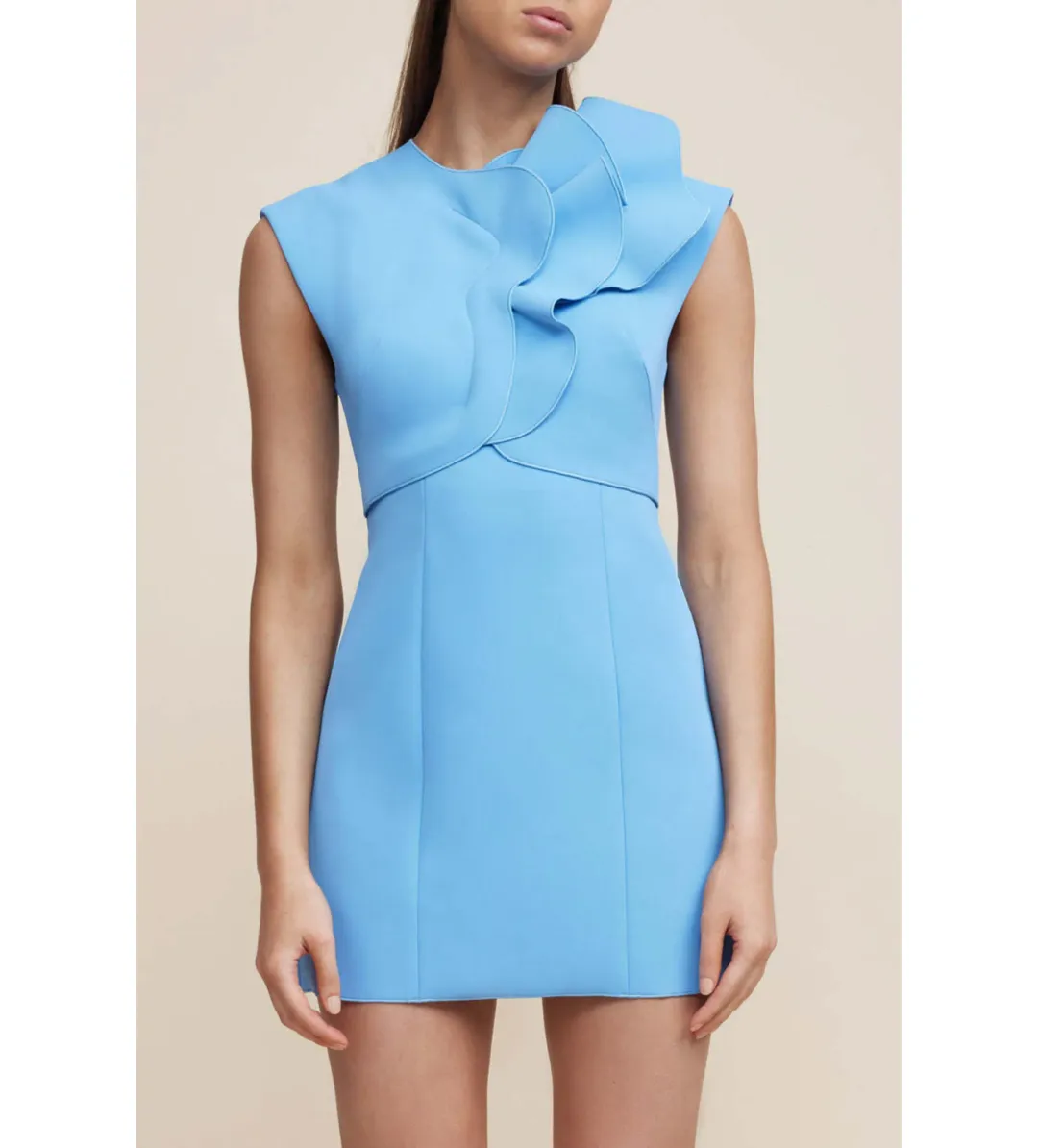 Acler Harman Mini Dress in Blue Size AU 10 for rent on The Volte - main image