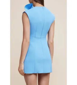 Acler Harman Mini Dress in Blue Size AU 10 for rent on The Volte - image 5