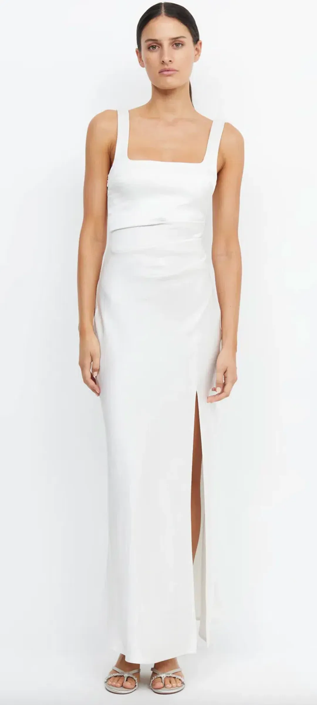 Bec & Bridge The Dreamer Square Neck Dress Ivory Size 10 for rent on The Volte - main image
