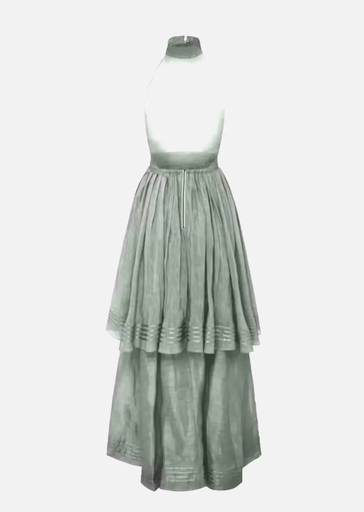 Aje Bungalow Sienna dress in silver/grey size 6 - Image 2