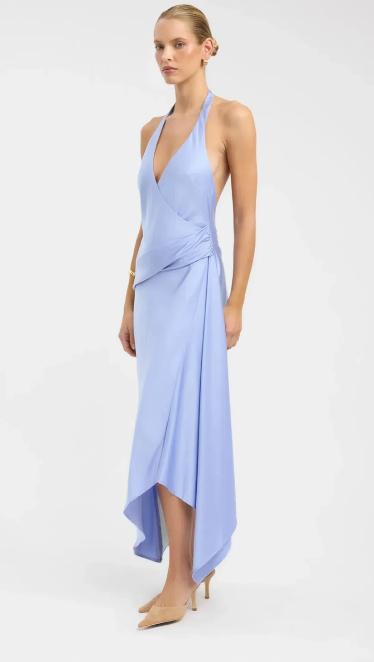 Kookai Palermo Godet Dress - Lavender Blue XS - Image 2
