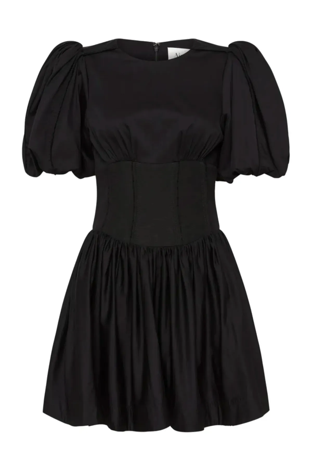 Aje Gianna Puff Sleeve Mini Dress in Black Size 4 - Image 4