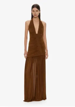 Christopher Esber Orion Gown in Russet Size 10 for rent on The Volte - image 1