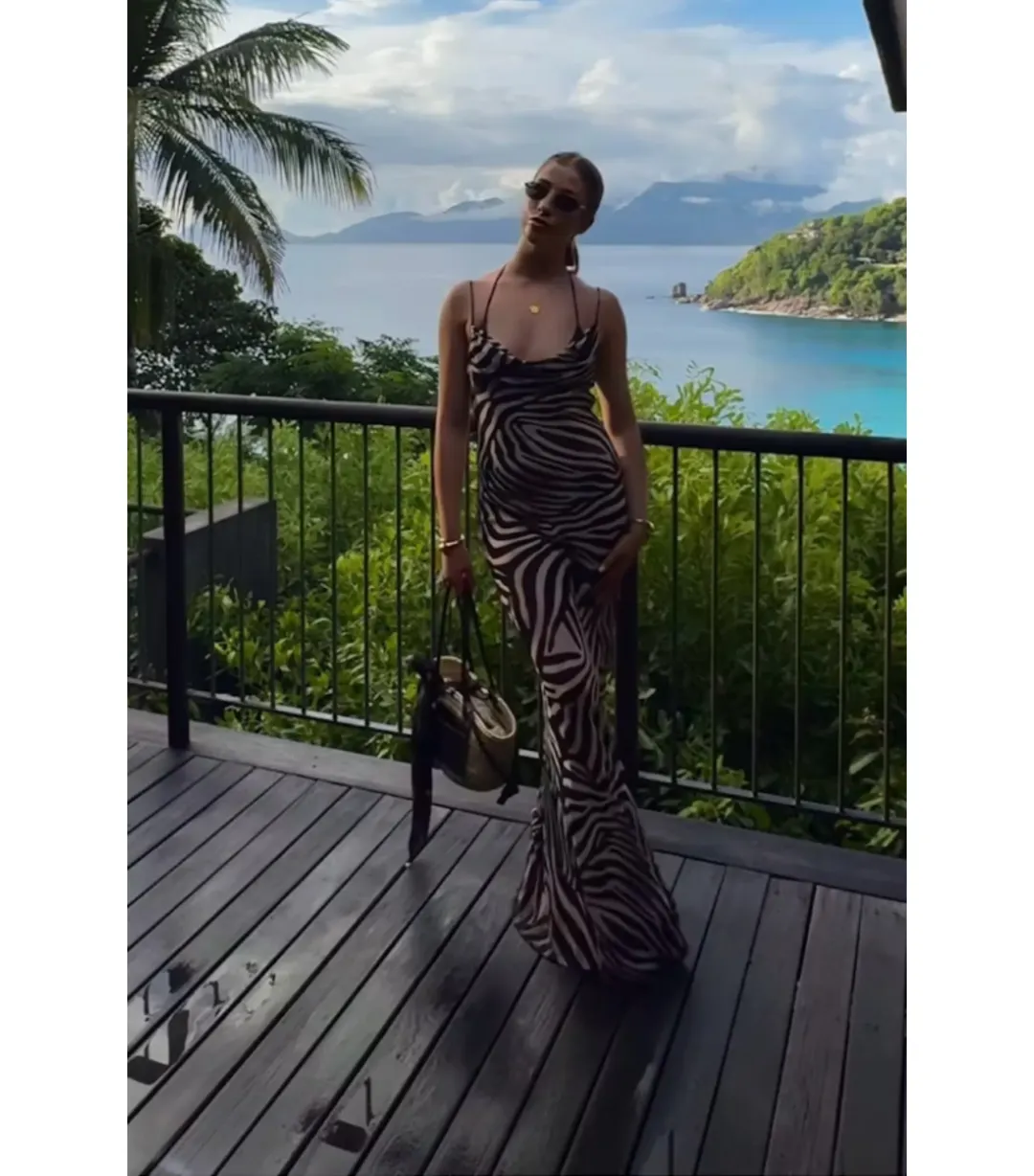 Rat & Boa Nikos Maxi Dress Print Size 10 for rent on The Volte - main image