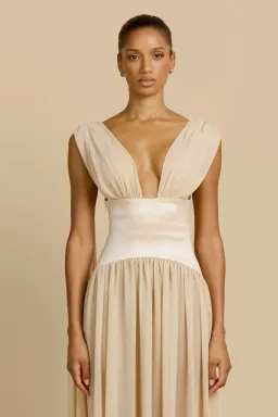 Arcina Ori Ramona Dress Champagne XS for rent on The Volte - image 2