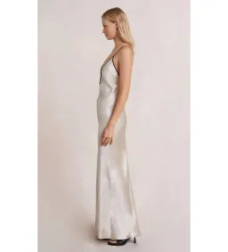 Bec & Bridge Kara Keyhole Dress in Sand Size AU10 for rent on The Volte - image 2