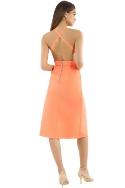 Yeojin Bae Lillian Dress in Neon Orange for rent on The Volte - image 3