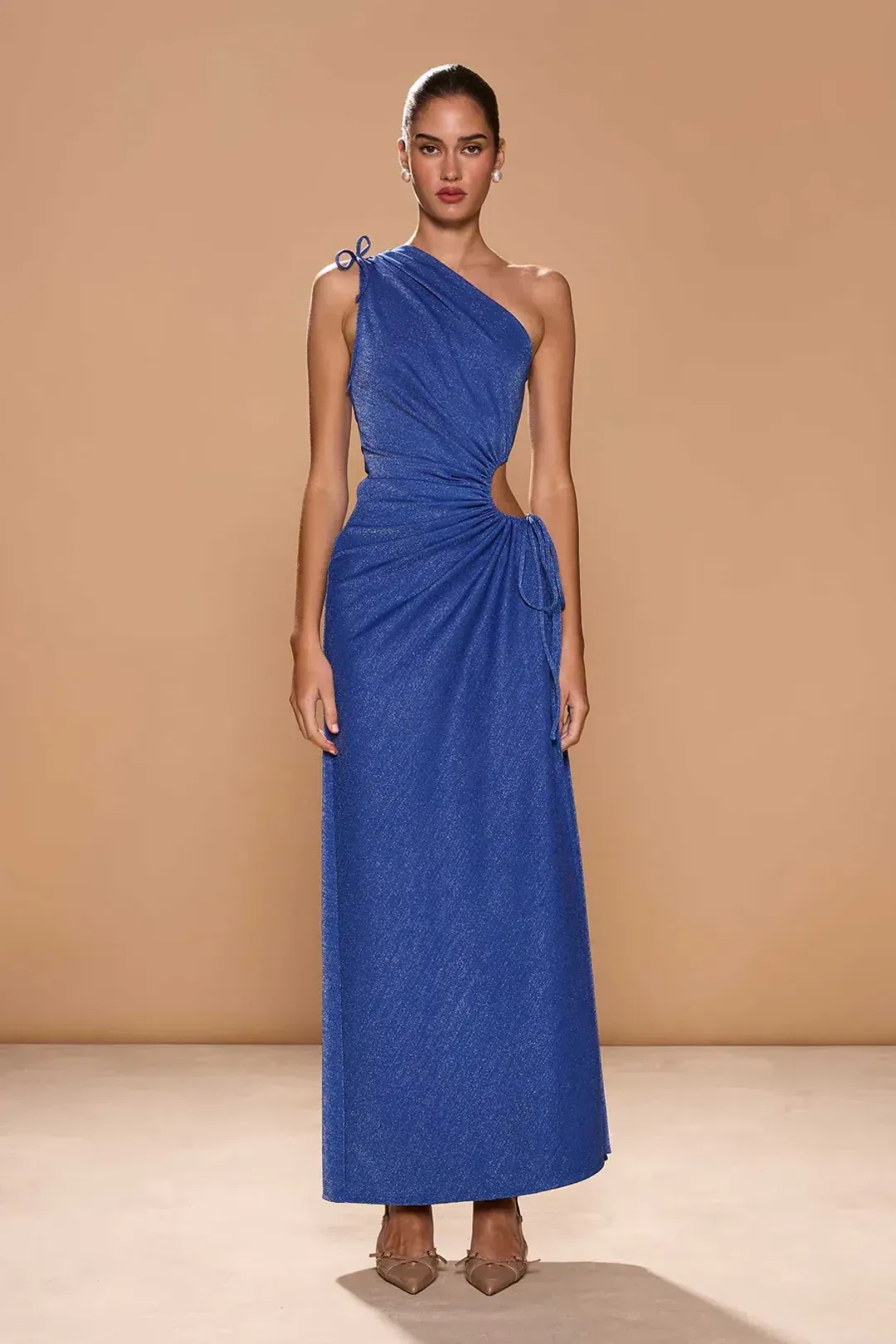 Sonya Moda Nour Dress in Blue Shimmer for rent on The Volte - main image