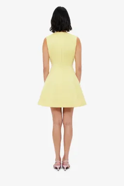 Leo Lin Chloe Sleeveless Dress in Yellow Sorbet for rent on The Volte - image 3