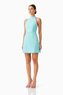 Elliatt Gabi Halter Dress in Blue for rent on The Volte - image 1
