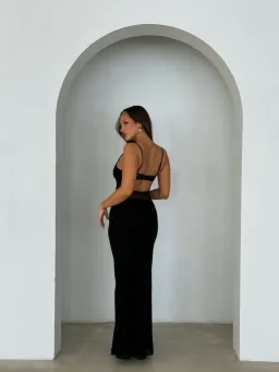 Benni Gabriel Maxi Dress - black for rent on The Volte - image 3