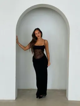 Benni Gabriel Maxi Dress - black for rent on The Volte - image 2