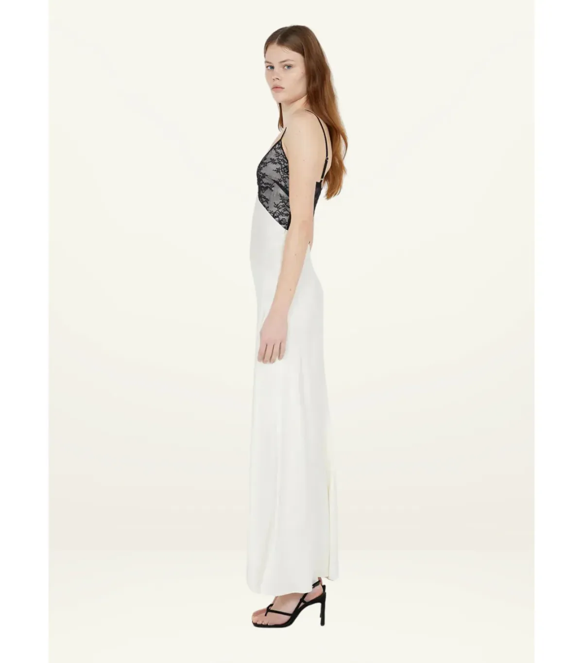Bec & Bridge Tereza Keyhole Maxi Dress Ivory/Black Size AU 8 - Image 2