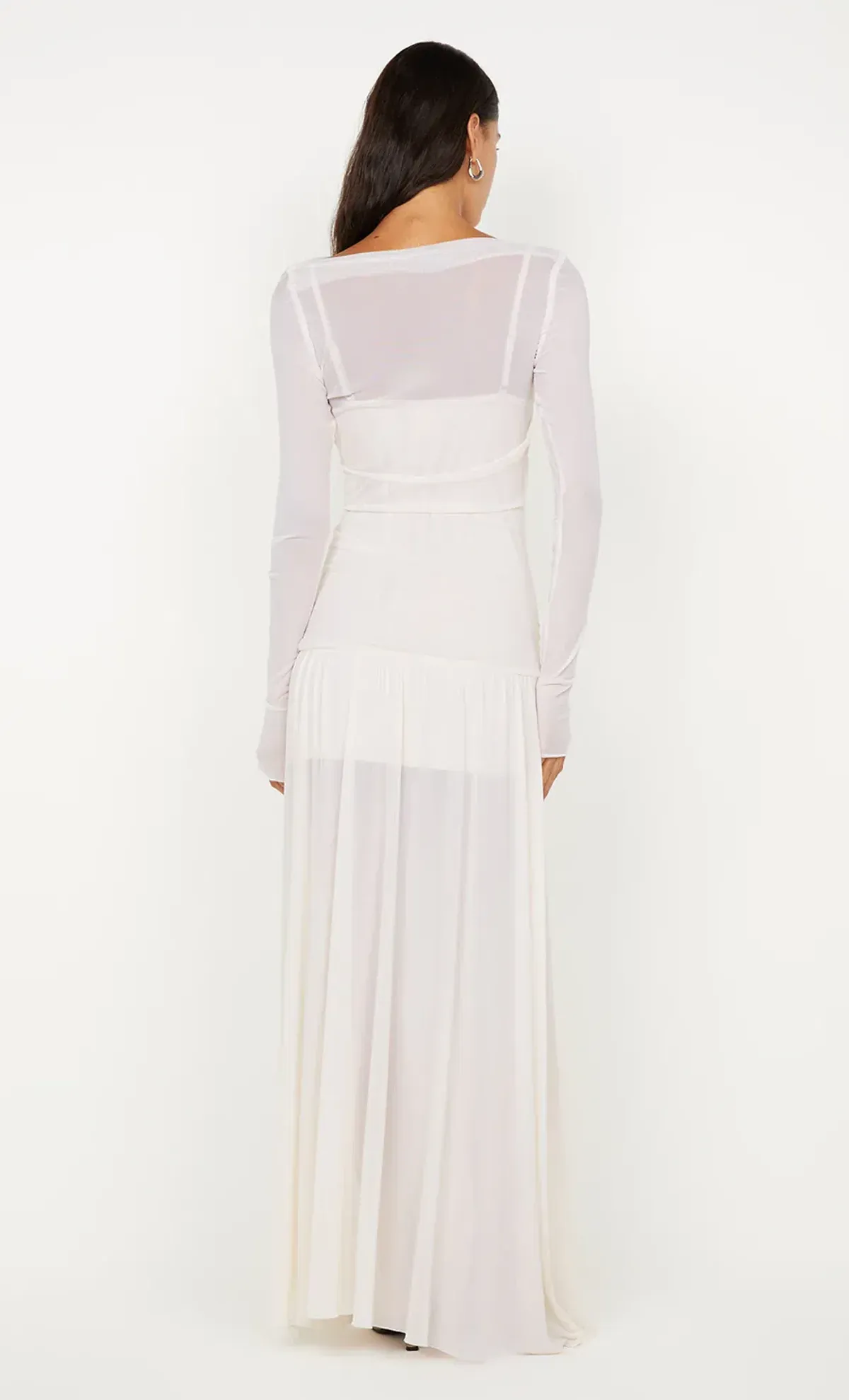 Bec & Bridge Blaine Long Sleeve Maxi Dress Butter Cream - Image 4