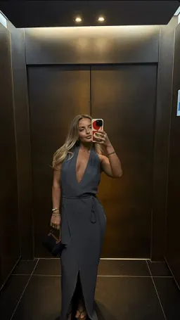 Henne Vida Dress in Slate - Size 10 for rent on The Volte - image 1