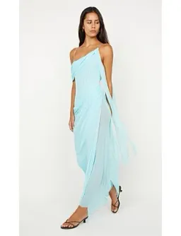 Bec Bridge DANKA ASYM MAXI DRESS Turquoise Size 6 for rent on The Volte - image 1