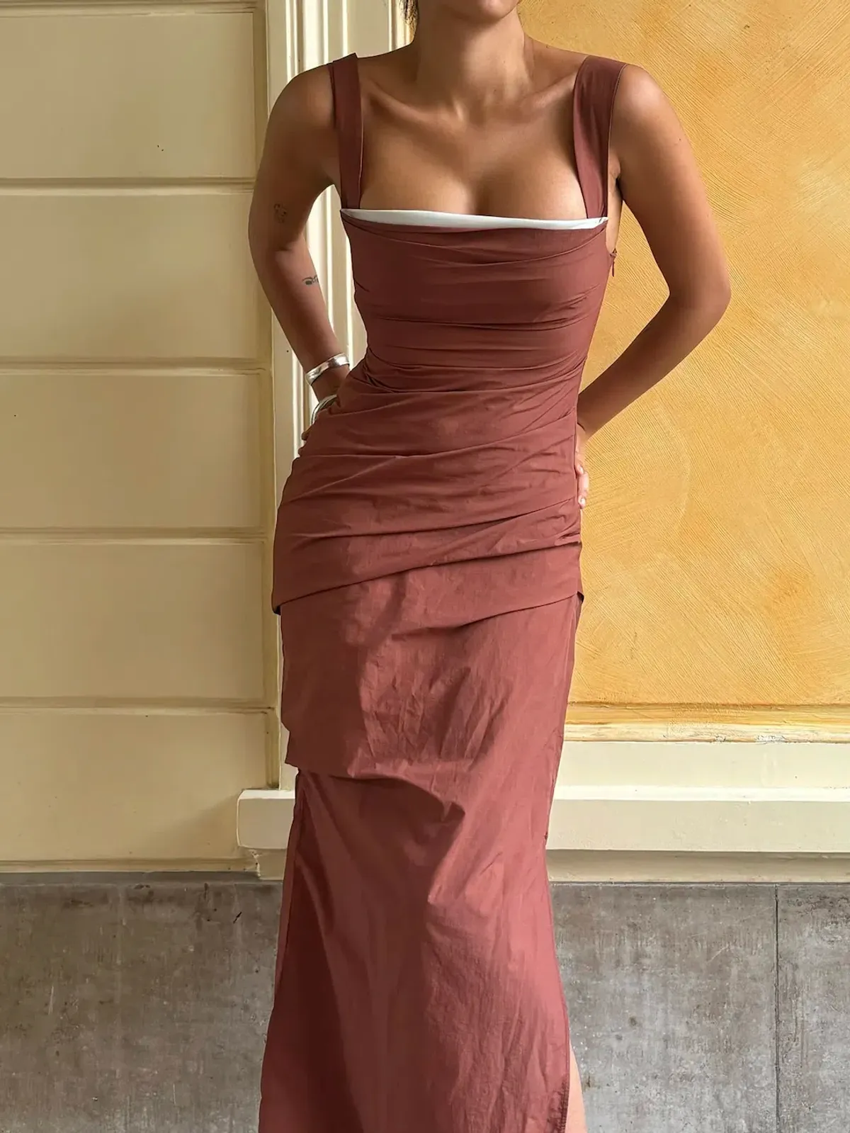 Paris Georgia Raf Dress Spice Size XS for rent on The Volte - main image