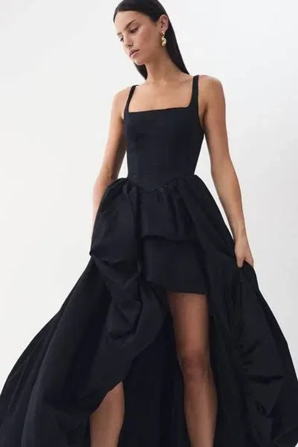 Aje Alani Gown | Black for rent on The Volte - main image