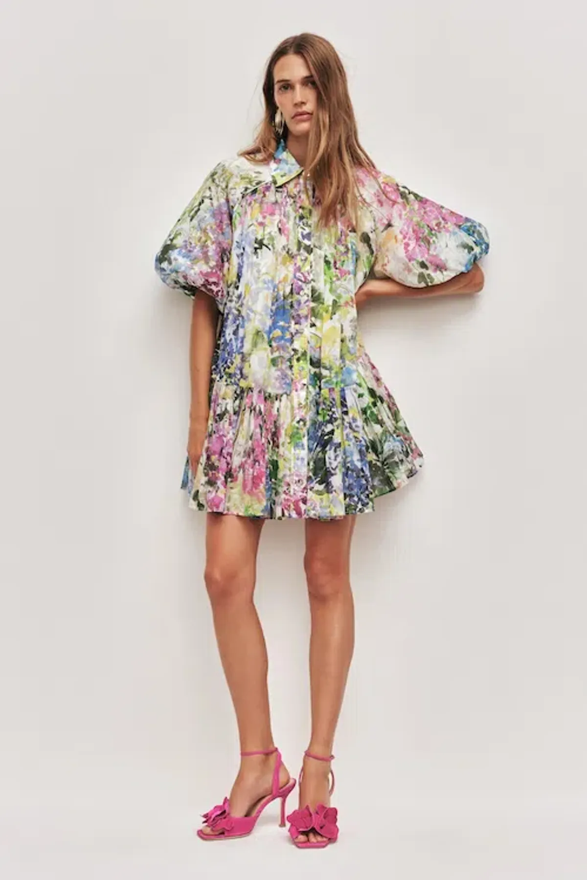 Aje Anthea Mini Smock Dress Size 12 - Image 3