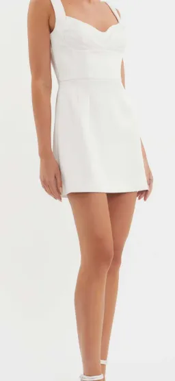 Rebecca Vallance Delaney Dress Mini - White - Size 12 for rent on The Volte - image 5
