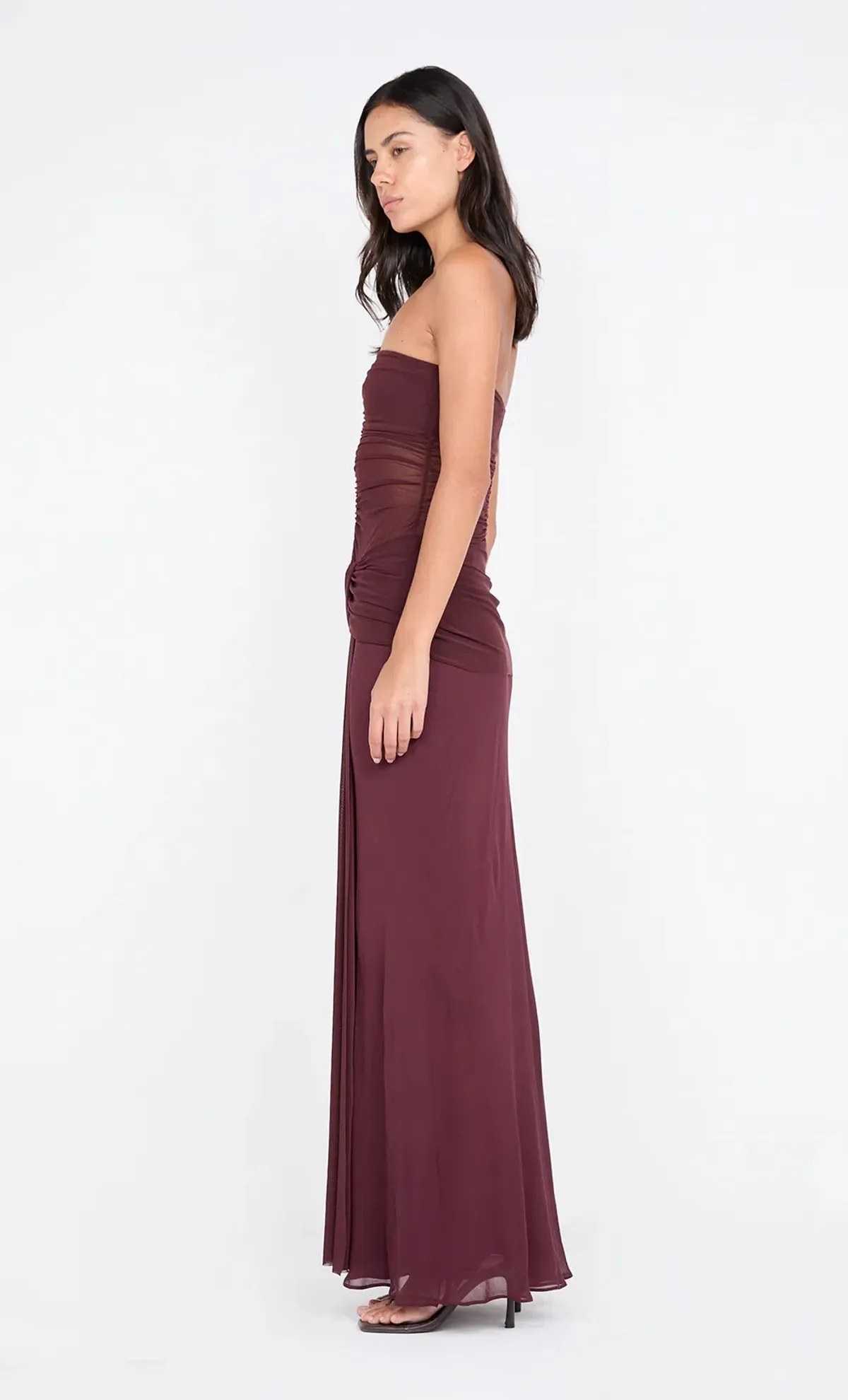Bec & Bridge Noemi Strapless Dress in Plum Size 8 - Image 3