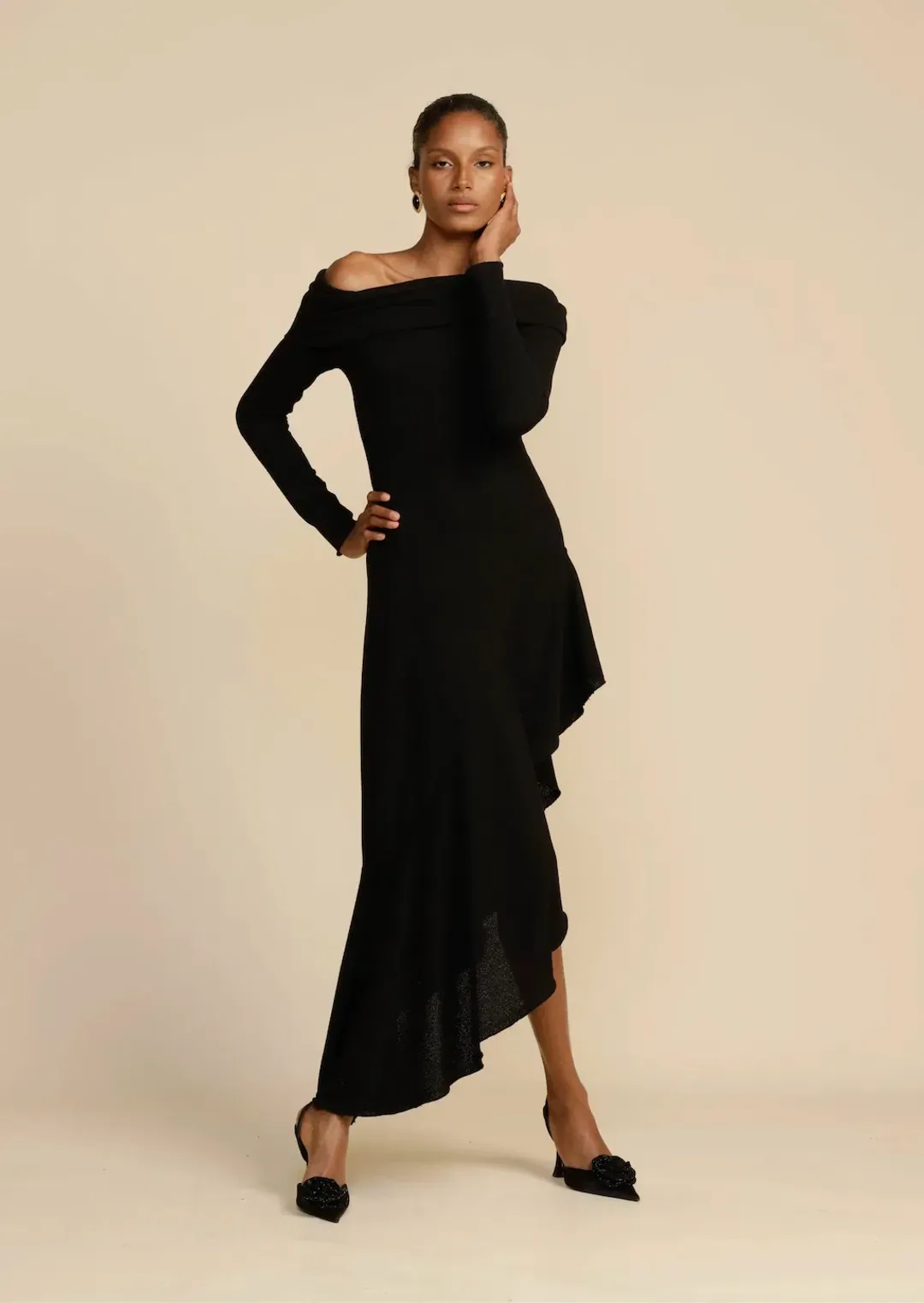 Arcina Ori Bella Dress Black Size XS for rent on The Volte - main image