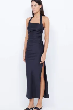 Bec & Bridge Ula Asym Maxi Dress Black Size 8 for rent on The Volte - image 2