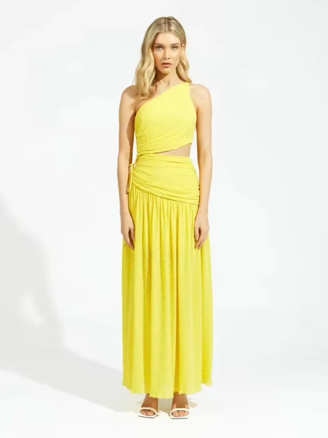 Alice McCall Lolita Maxi Dress Mango Yellow Size 6 for rent on The Volte - main image