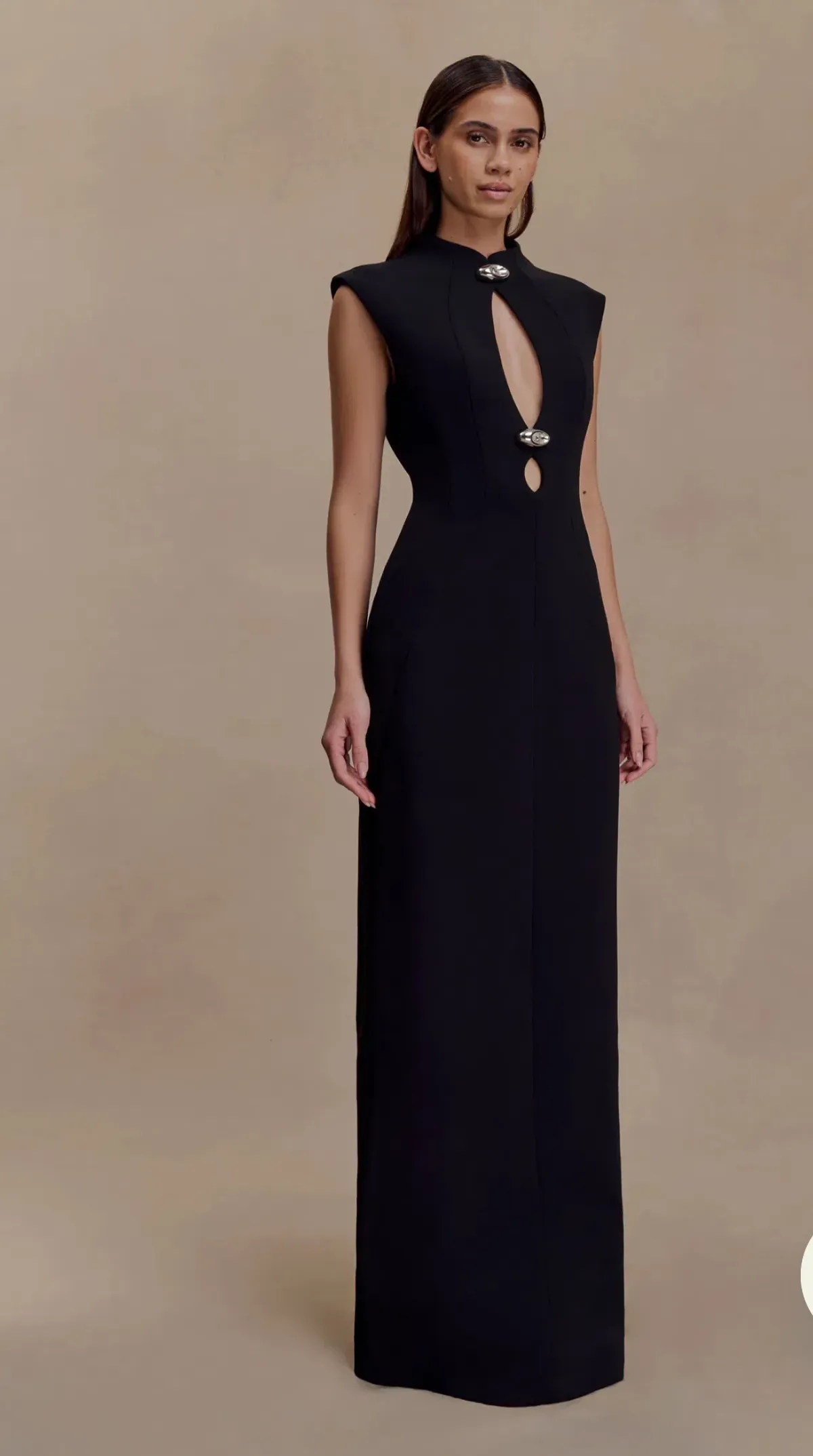 Cut Out Maxi Dress - Black - Image 2