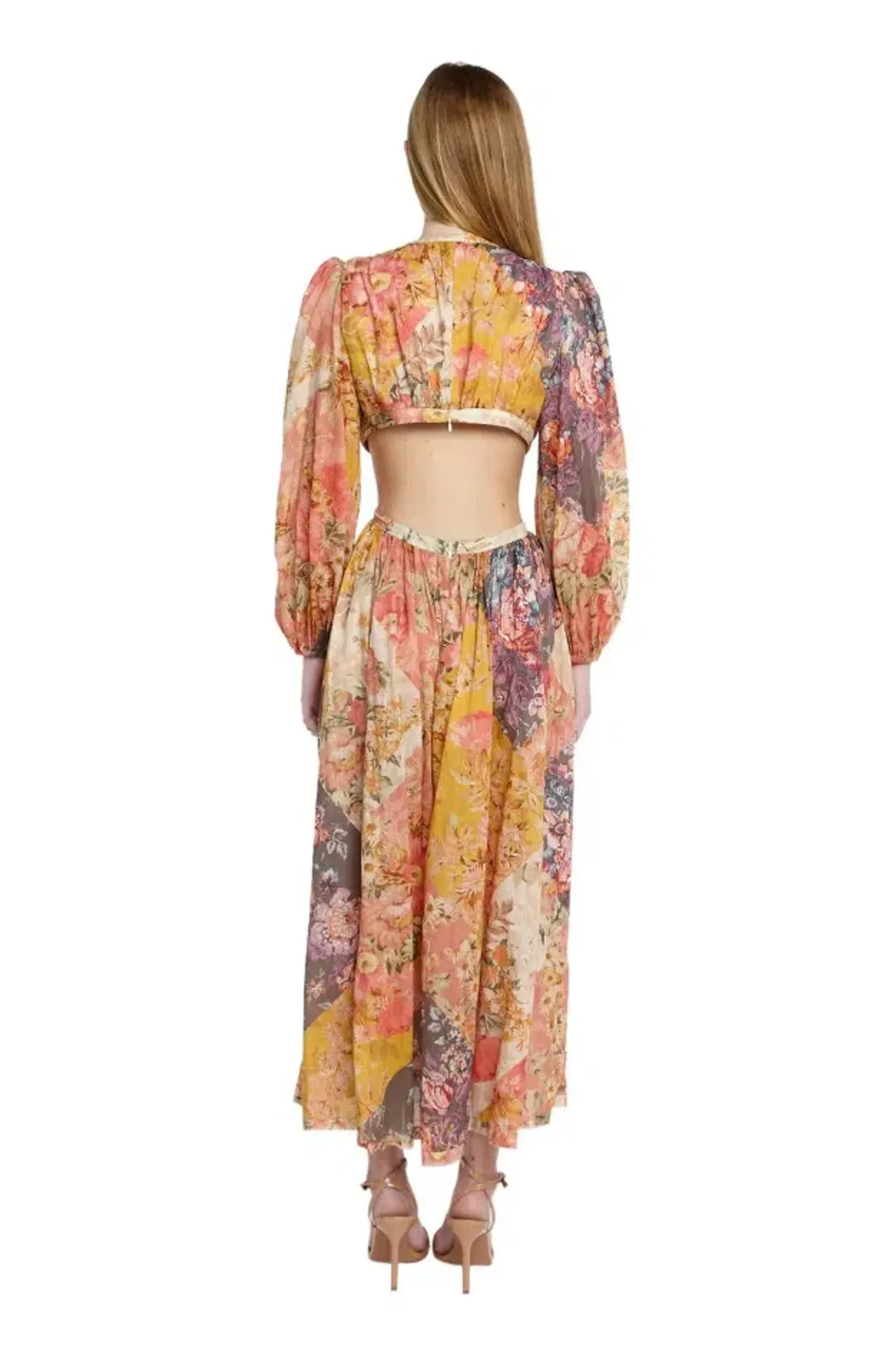 Zimmermann Pattie Patchwork Long Dress for rent on The Volte - main image