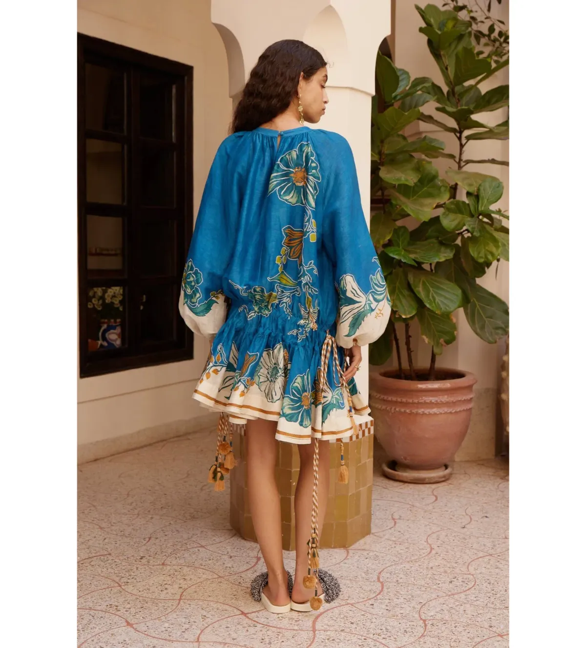 Alemais Luda Mini Dress in Blue Size AU6 - Image 3