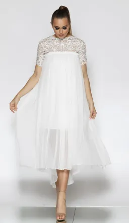 Jadore Michelle Dress White Size 10 for rent on The Volte - image 2