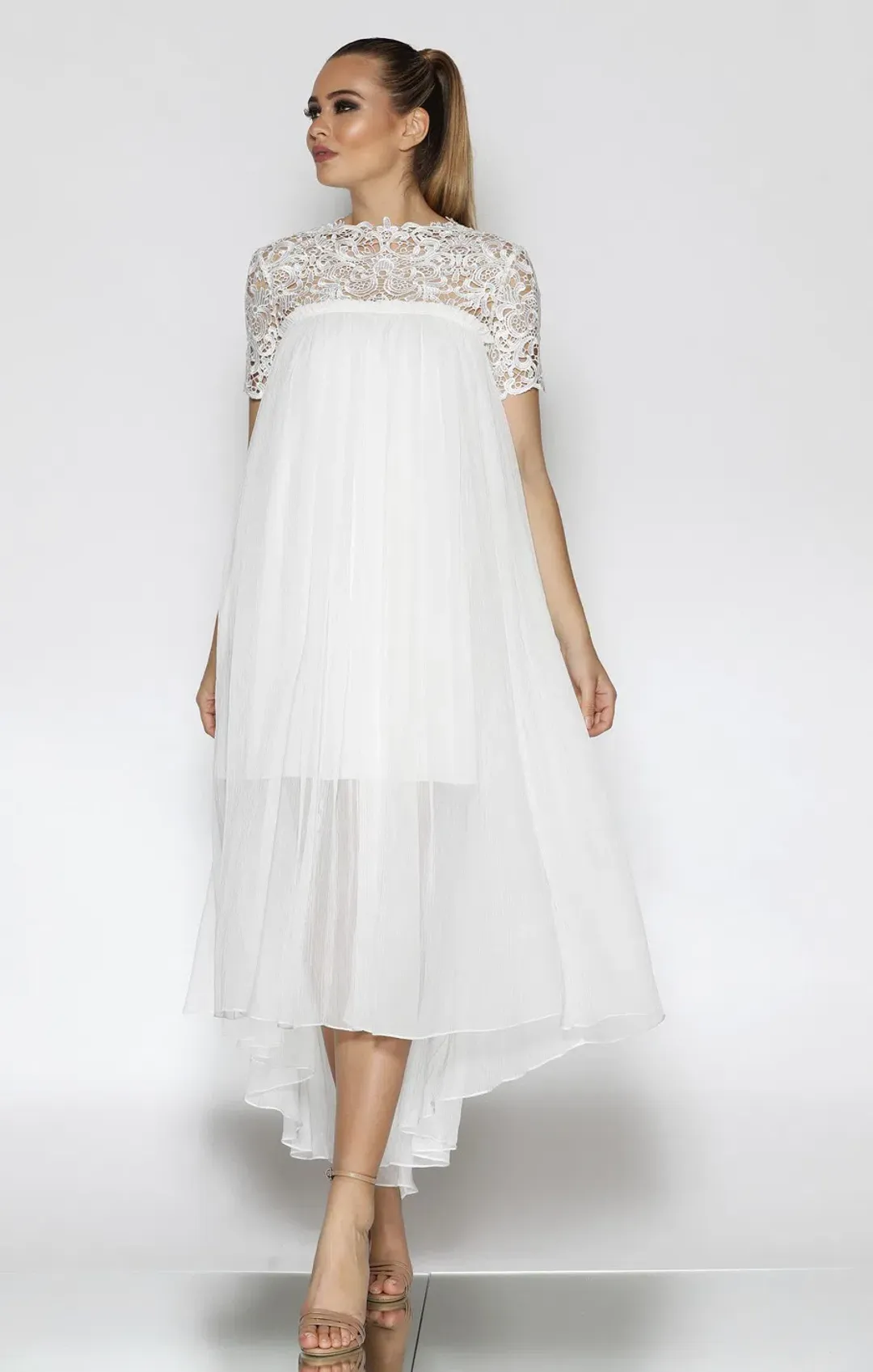 Jadore Michelle Dress White Size 10 for rent on The Volte - main image